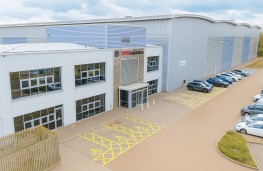 MG XPO Logistics parts warehouse in Daventry, 2025, front